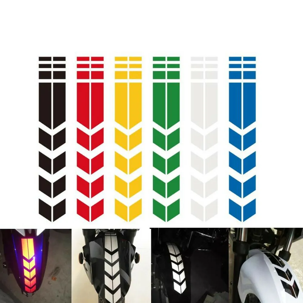 Front Fender Guard Reflective Stripes Kit for Suzuki GSX-S 1000 / 750 / 125 / 150 Motorcycle, Safety Protective Sticker Decals
