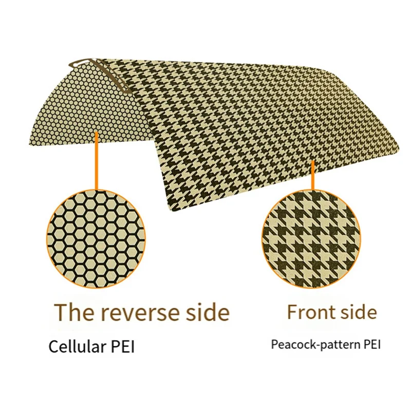Płyta budowlana PEI Snowflake Vortex Honeycomb 257x257mm, ulepszenie do Bambulab P1s X1c A1