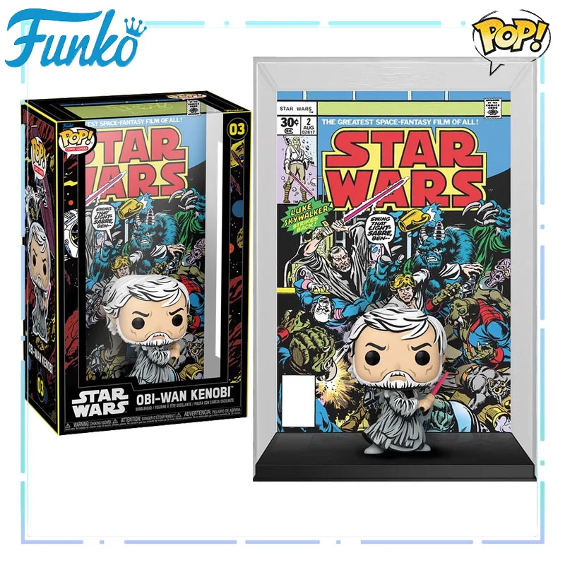 

Funko POP Original Star Wars Anime Figure Obi-Wan Comic Cover Action Figure Toys for Boys Girls Kids Gift Collectible Ornaments