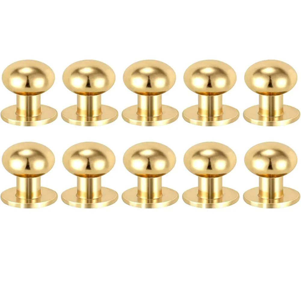 10 pezzi maniglie per armadi pomello per cassetti maniglie per porte dell'armadio pomello maniglia per cassetti per armadio a forma rotonda dorata ferramenta per mobili