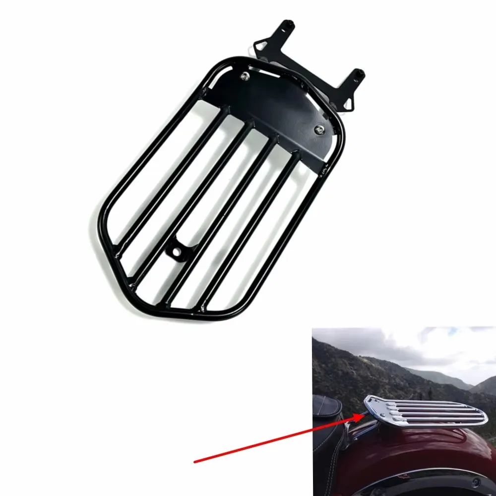 Motorcycle Rear Luggage Rack Cargo Carrier for Solo Seat for Indian Dark Horse Chief