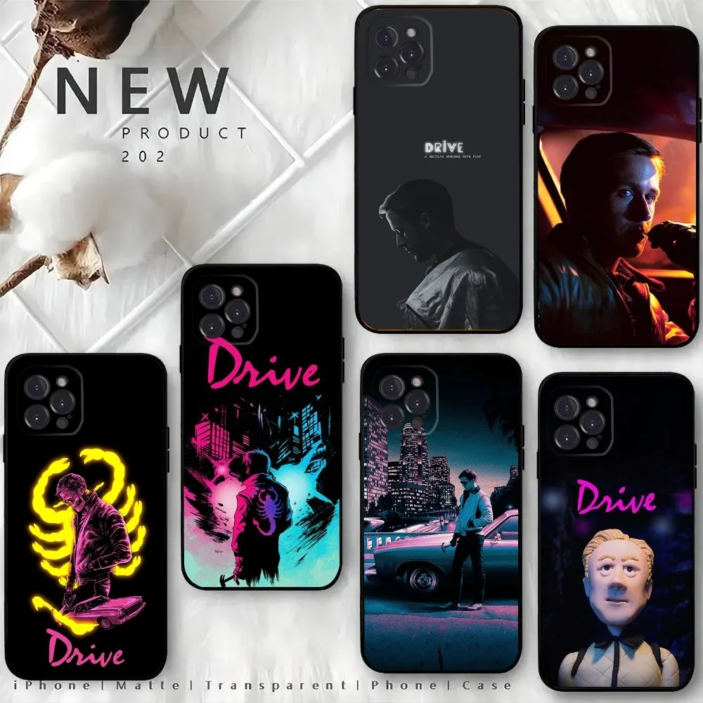 Movie R-Ryan Gosling D-Drive Phone Case For iPhone15,14,13,12 Mini 11 Pro XR,X,XS,MAX 6S,7,8 Plus Silicone Cover Soft Black