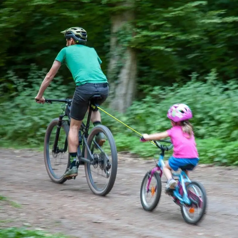 Cuerda de remolque para bicicleta, accesorio para sistema de remolque, cuerda de tensión para bicicleta de montaña, conveniente para padres e hijos