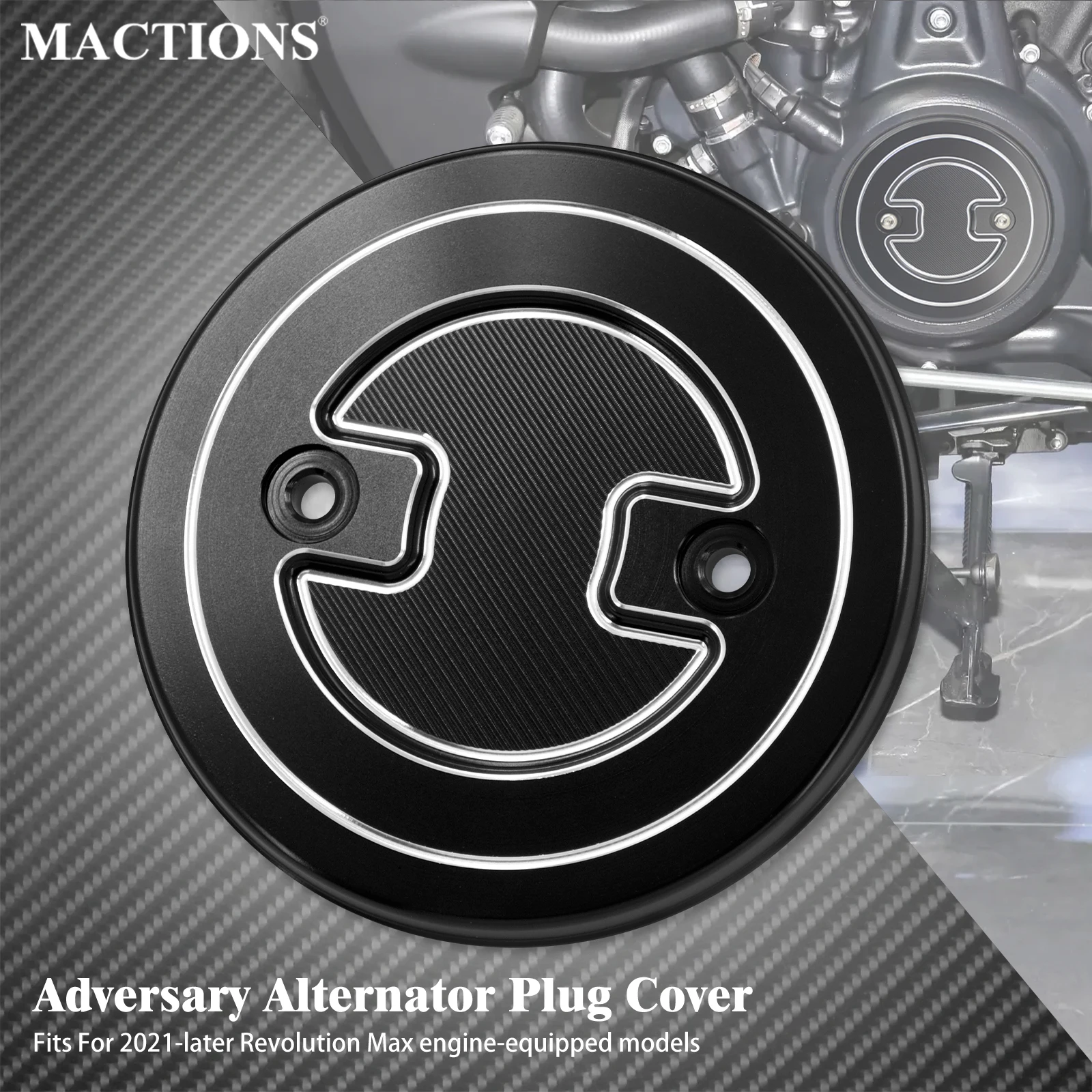 

Motorcycle Alternator Plug Cover Engine Nut Cover For Harley Sportster Nightster 975 RH975 2022-23 RH1250S RA1250 RA1250S 21-23