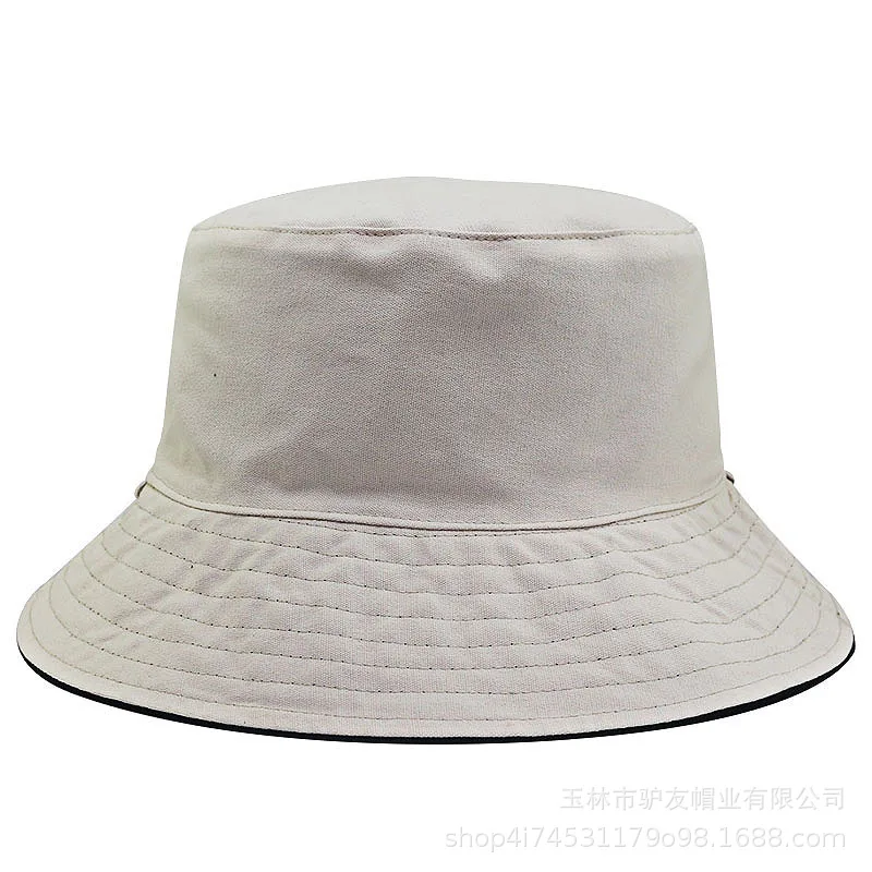 Oversize XXL Cotton Bucket Hat for Men Women Big Head Trendy Fisherman Caps Double Side Wear Fishing Sun Caps