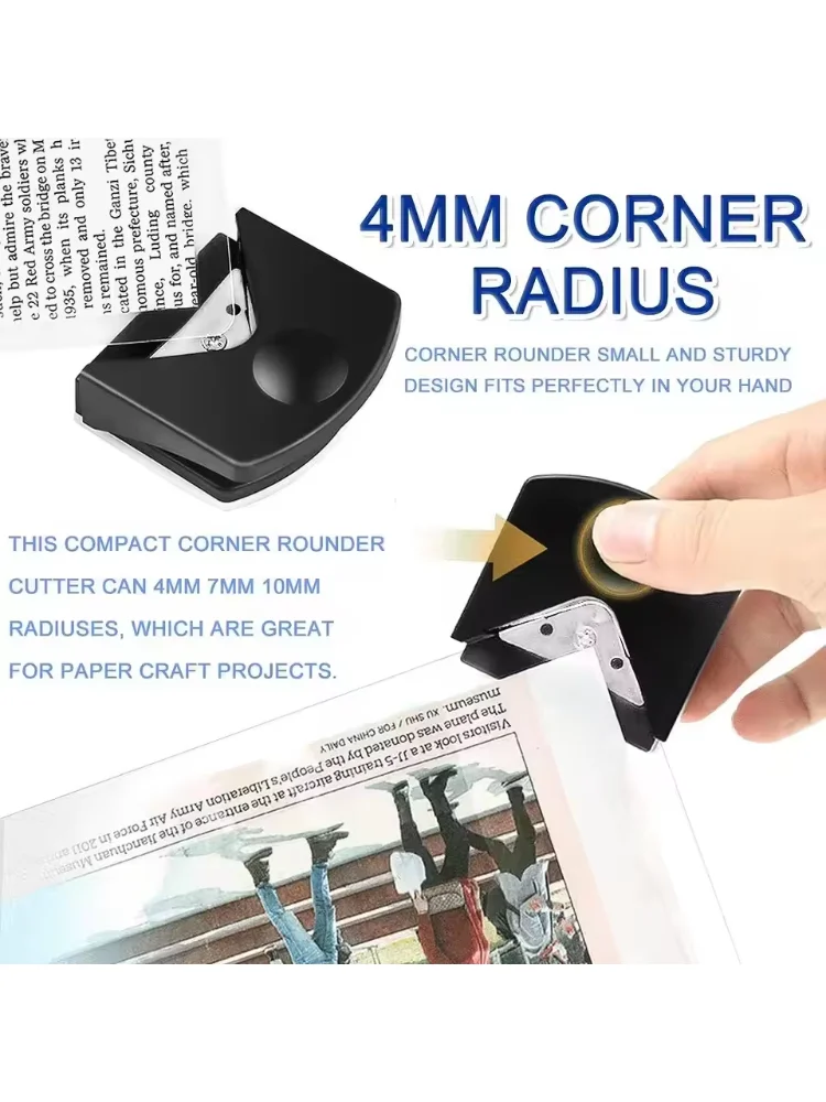 Portable R4 Corner Rounder Paper Cutter Paper Circle Corner Trimmer Punch For Cards Photo Cutting DIY Craft Scrapbooking Tools