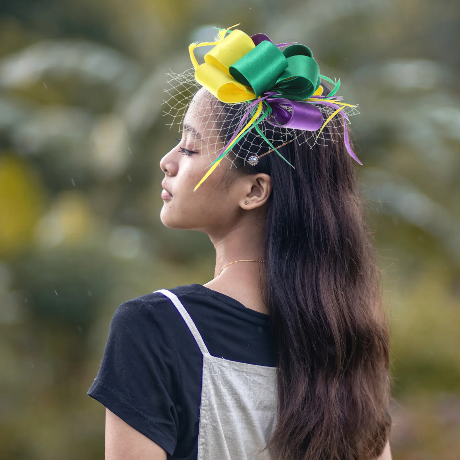 

Elegant Tea Party Mesh Headpiece Plumage Women Hair Accessories Party Fascinator Headband Durable Mesh Fascinator For Women