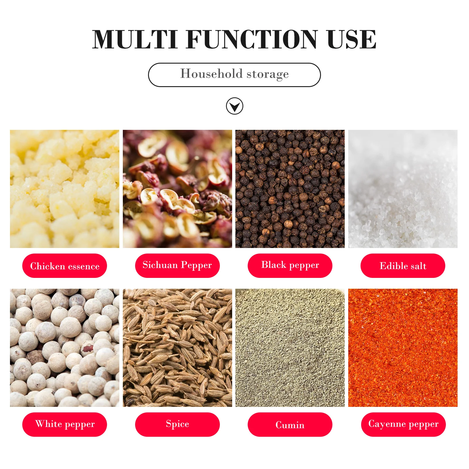 

Stainless Steel Storage Container Home Kitchen Bathroom Multifunctional Can Sealed Holder For Seasoning Medicine