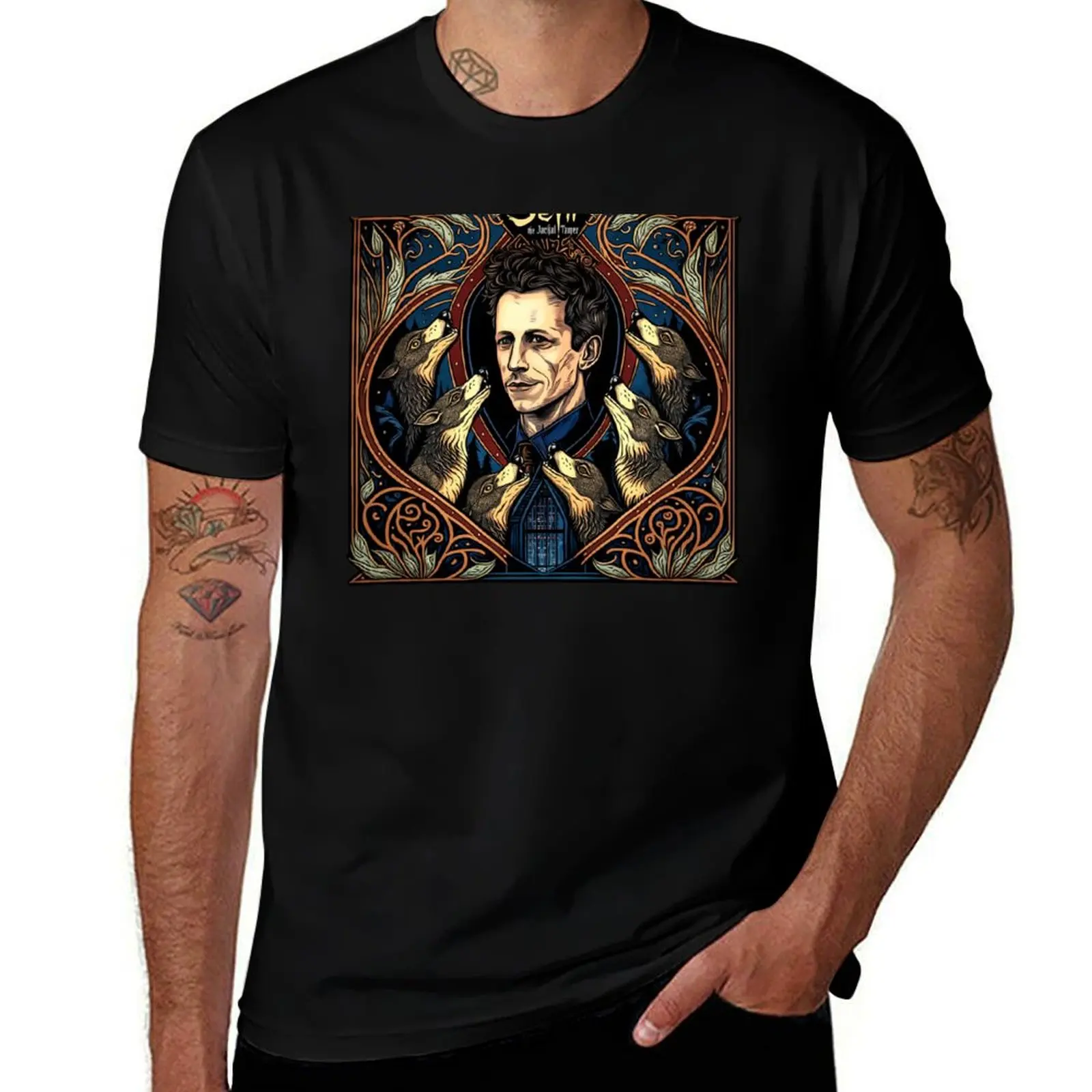 

Seth Meyers, The Jackal Tamer T-Shirt man t shirt graphic funny t shirts cotton t shirt for man 100 percent cotton T-Shirt