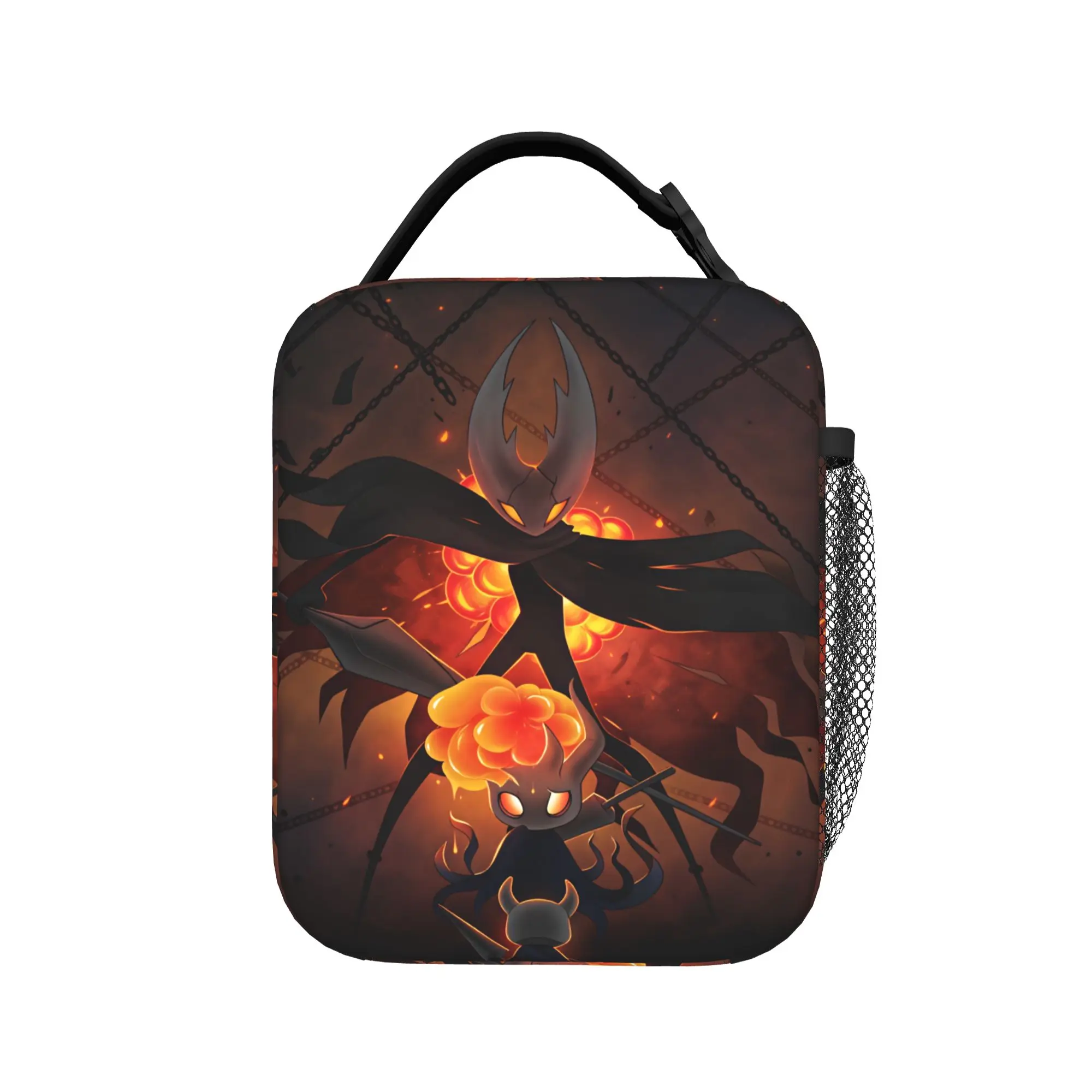 Hollow Knight Lunch Bag  Leisure Lunch Box For Unisex School Portable Cooler Bag Waterproof Print Thermal Lunch Bags