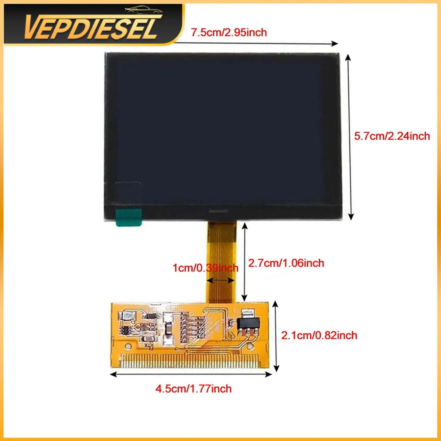 

1PC LCD Car Screen For Audi S3 8L Audi TT 8N Audi A6 C5 4B SED1560TOB Driver Automotive electronic components