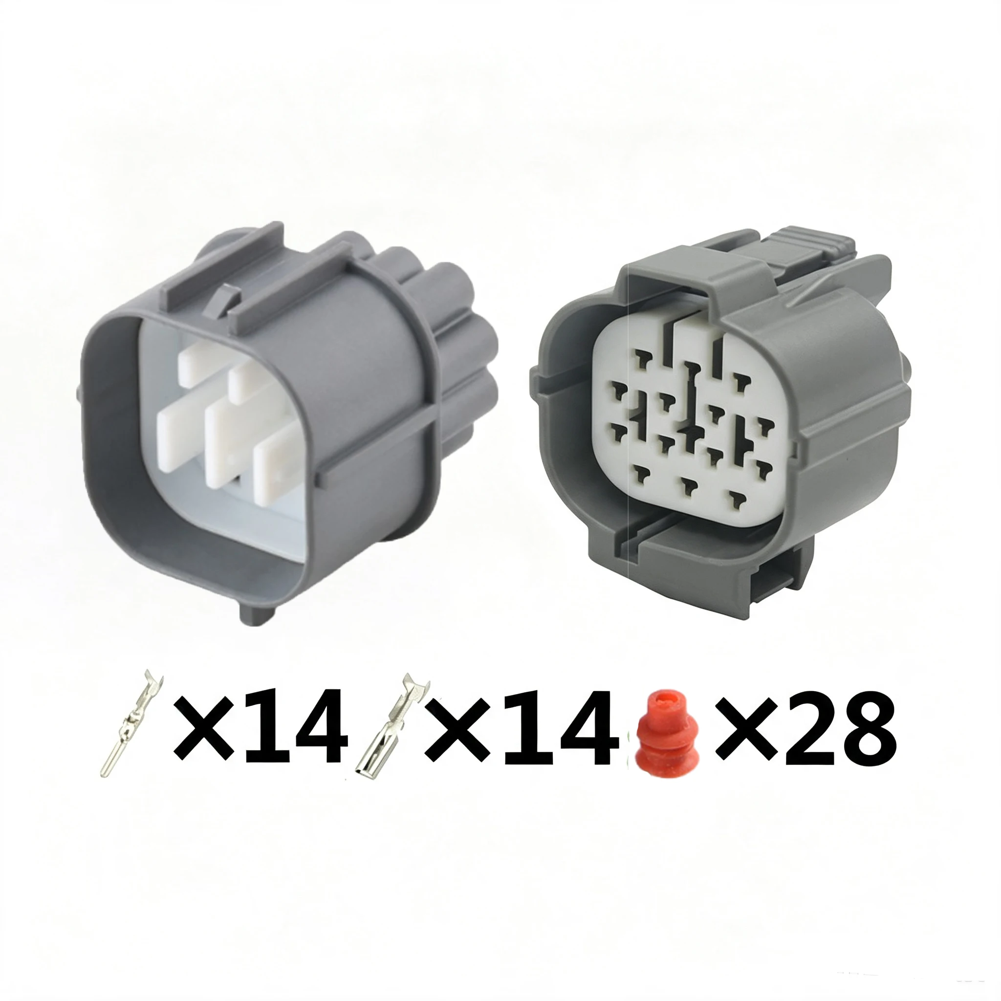 1/5/10 SET 14 Pin female or Male automobile Waterproof Connector plug Socket for Honda 6181-0077 6189-0136 6188-4691