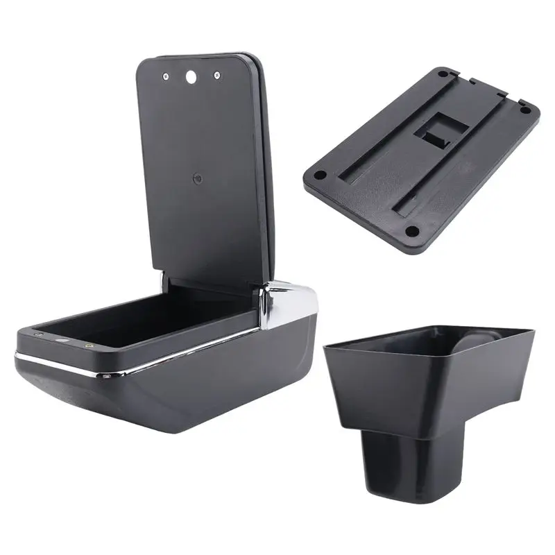 New Car Storage Box PU Leather Central Armrest Box For Swift 2005-2019 Interior Accessories