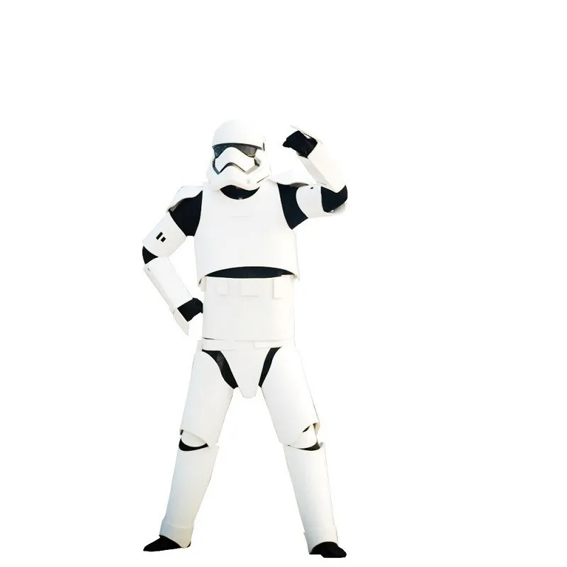 White Soldier Stormtrooper Cosplay Real-Life Armor Props Costume Black Wearable Performance