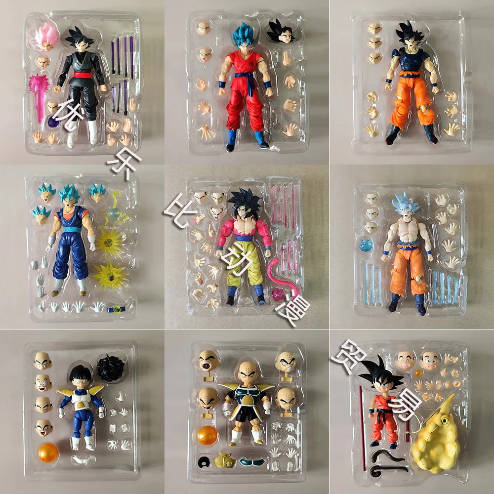 Dragon Ball Z SHF Articulated Action Figure Ultra Instinct Goku Super Saiyan Vegeta Trunks Gohan Krillin Toy For Anime Fans Gift view 4