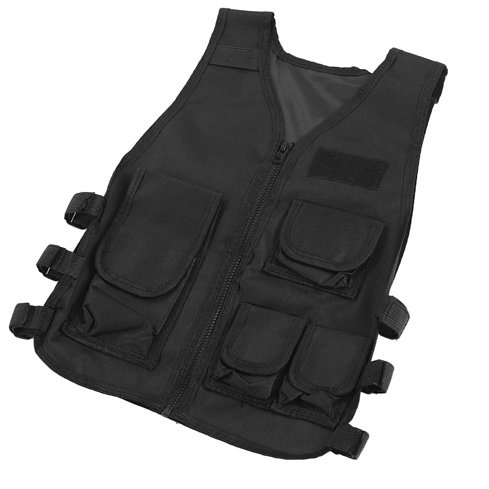 Chaleco de tiro con Bolsillo grande para niños, Protector de seguridad de entrenamiento militar ajustable para escalada, tela Oxford 600D duradera