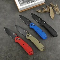 BM 565 Folding Pocket Knife D2 Blade Nylon Fiber Handle High Quality Outdoor EDC Survival Camping Hiking Hunting Tools Gift