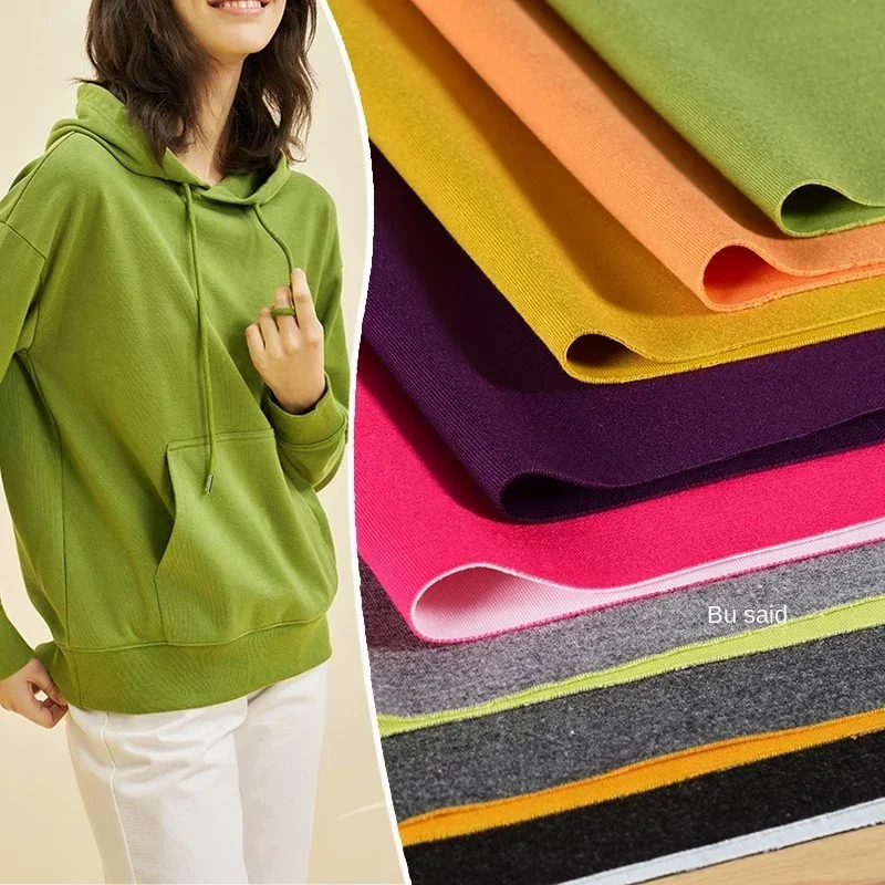

Air Layer Fabric Four Sides Elastic Double-sided Color Sweater Jacket Designer Cloth for Diy Apparel Sewing Meters Material