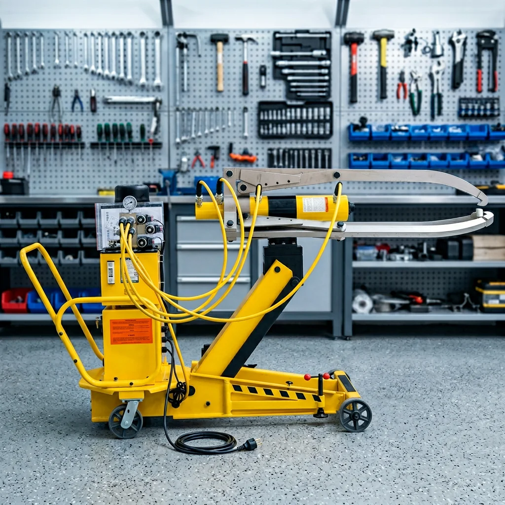 50T Professional Automatic Vehicle-Mounted Cart-mounted Lock-Grip 3-JAW Hydraulic Gear Puller SOV-PH-50T 380V/0.75KW
