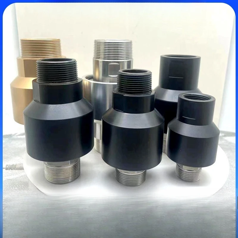 Brass H Type Rotary Union Single Dual Way Cooling Water Thread Flange Connection Pipeline Connector