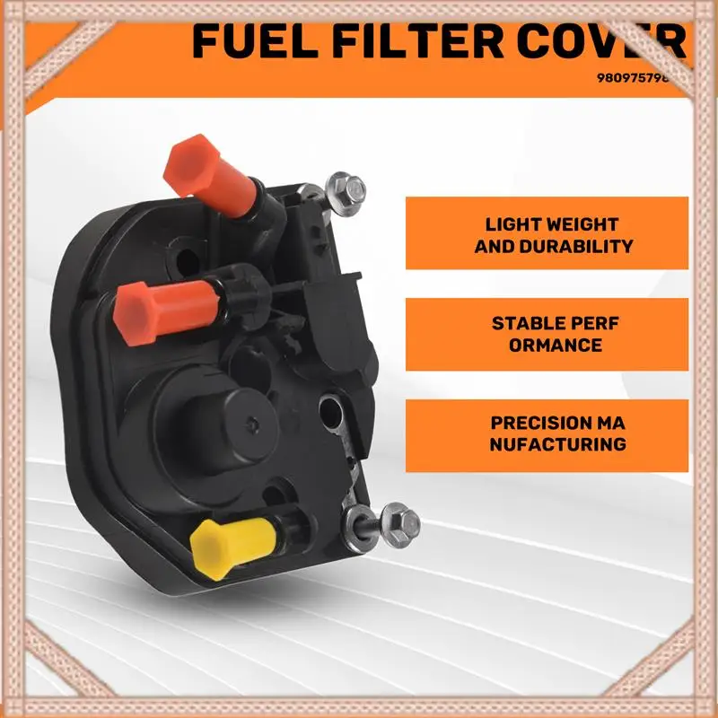 

1 Pcs 9809757980 Fuel Filter Cover Diesel Fuel Filter Head For Citroen Berlingo C3 C4 C5 207 208 308 3008 2008-2015