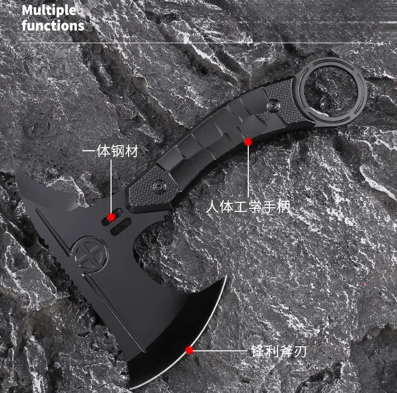 فأس حريق للتخييم متعدد الوظائف في الهواء الطلق، فأس دفاع عن النفس، فأس تكتيكي عملي EDC #3