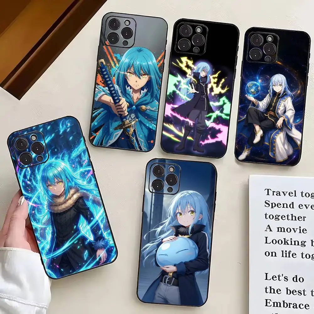 

S-Slime Anime R-Rimuru T-Tempest-RT Phone Case For iPhone 17, 16,15,14,13,12,11 Plus,Pro Max, Others Soft Black Cover