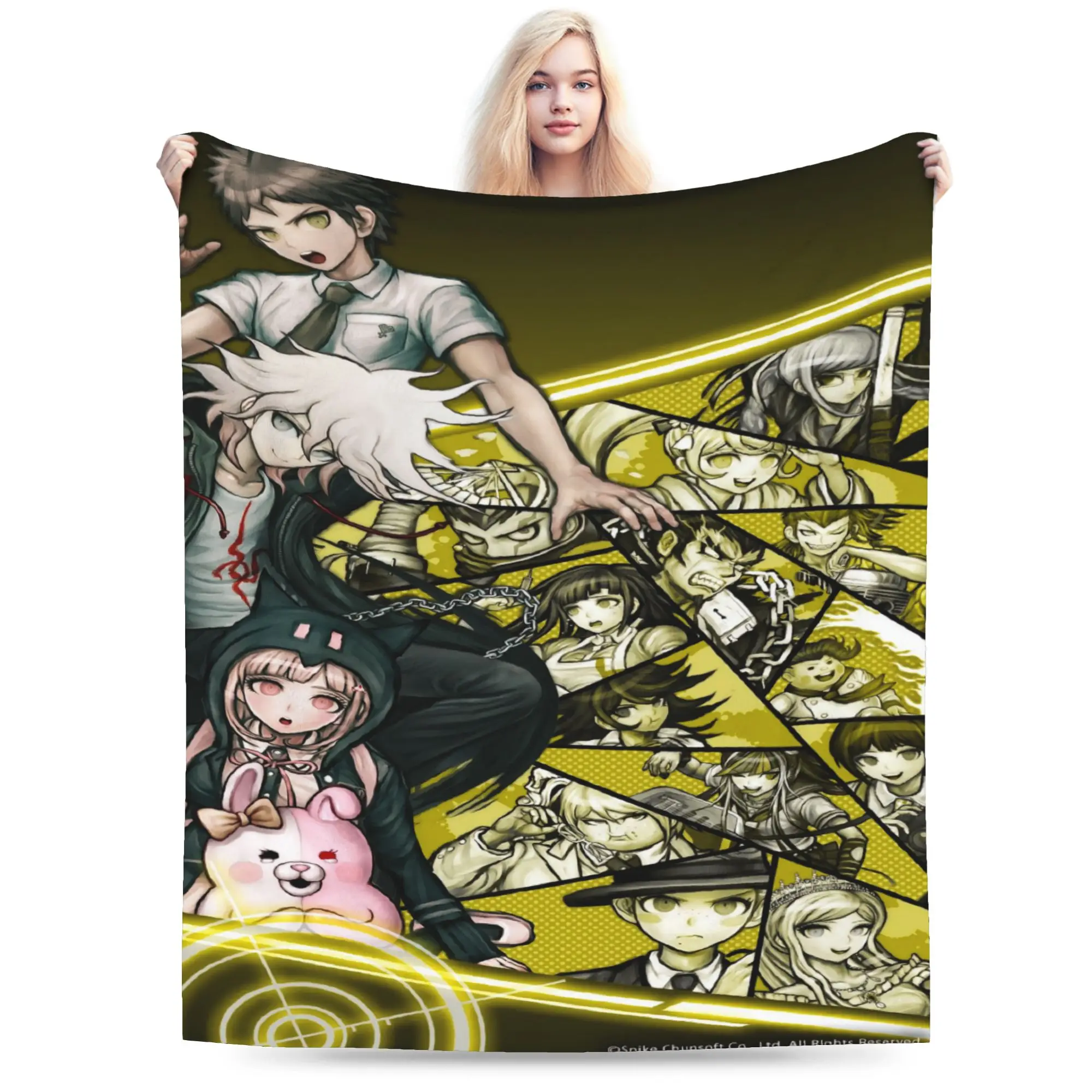 Danganronpa Plush Blanket Child Nagito Komaeda The Ultimate Flannel Throw Blanket For Outdoor Warm Quality Bedspread Gift Idea