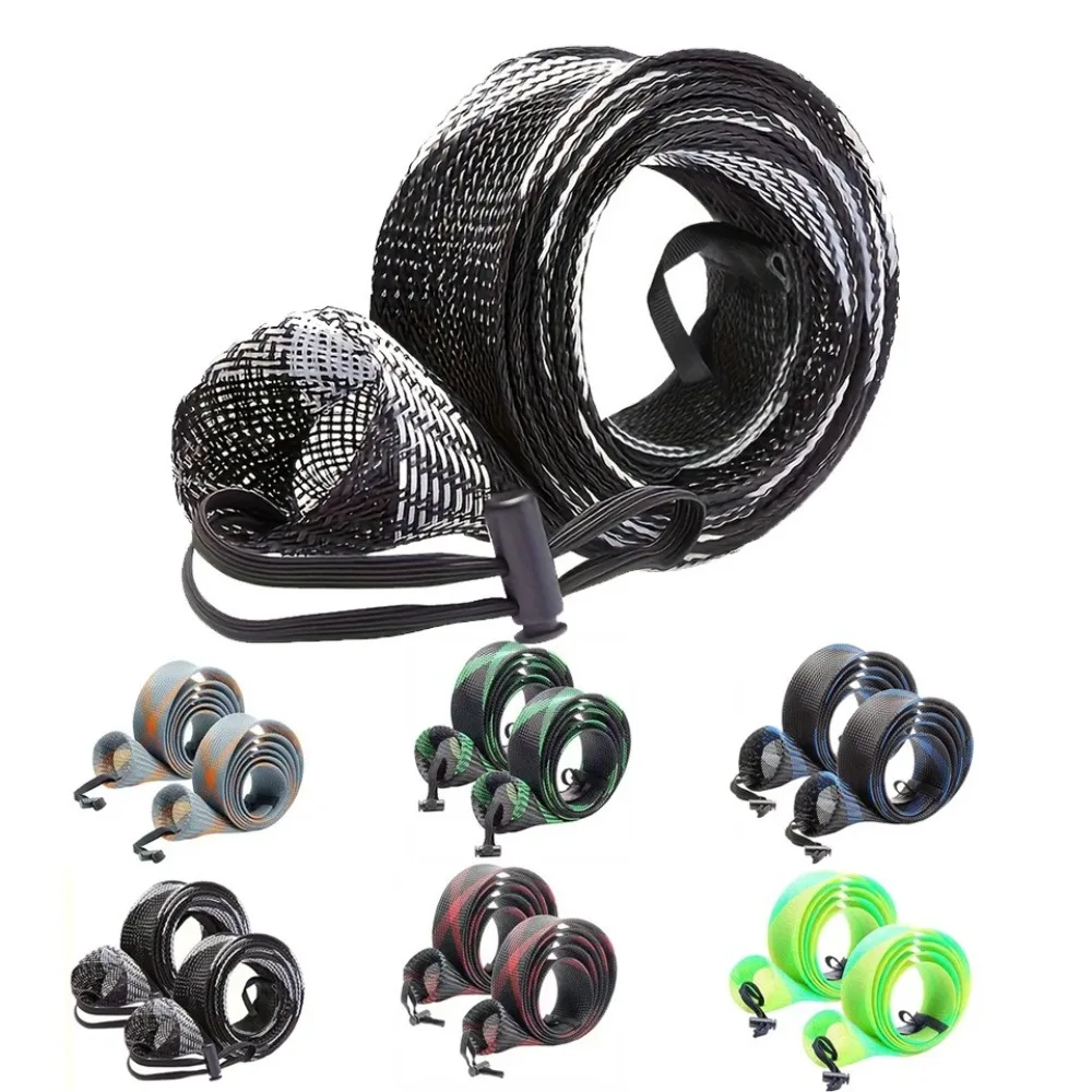 2024 Expanable Braided Mesh Fishing Rod Cover Jacket Wrap Pole Sleeve Fishing Rod Sleeve HOT 30mm 170cm Fishing Pole Protective