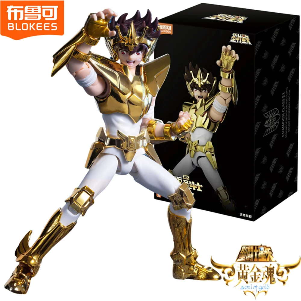 

EX Original BLOKEES Gold Saint Seiya Gold Saint Pegasus Tenma Assembled Joint Mobility Action Figure Anime Doll Toy Birthday Gif