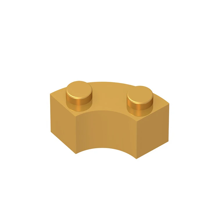 10Pcs MOC Parts 3063 85080 Brick Round Corner 2 x 2 Macaroni Compatible Bricks DIY Assmble Building Blocks Particle Kid Toy Gift