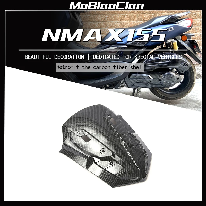 

For Yamaha NMAX155 NMAX 155 Motorcycle Carbon Fiber Front Windshield Guard Cover Trim Modified Accessories 2020-2023