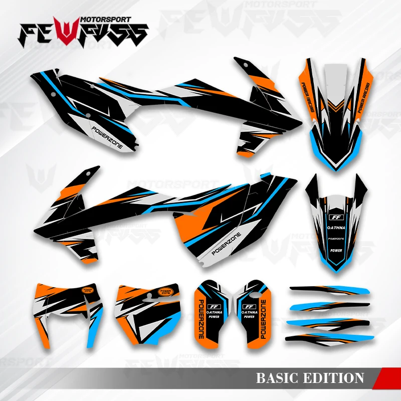 

Графические наклейки Fewfuss, наклейки для мотоцикла, фон на заказ для KTM SX SXF XC XCF 2016-2018 EXC EXCF XCW 2017-2019 006