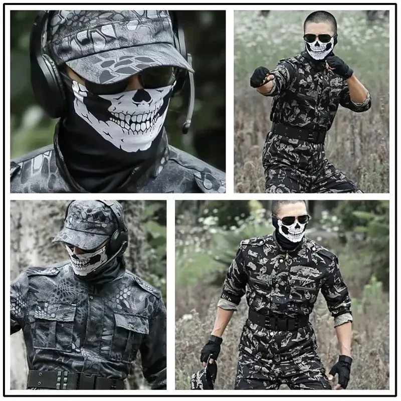 Bandana Neck Gaiters Riding Camping Scarf Cycling Outdoor Skull Seamless Balaclava Magic Scarf New Men Women Sun Protection