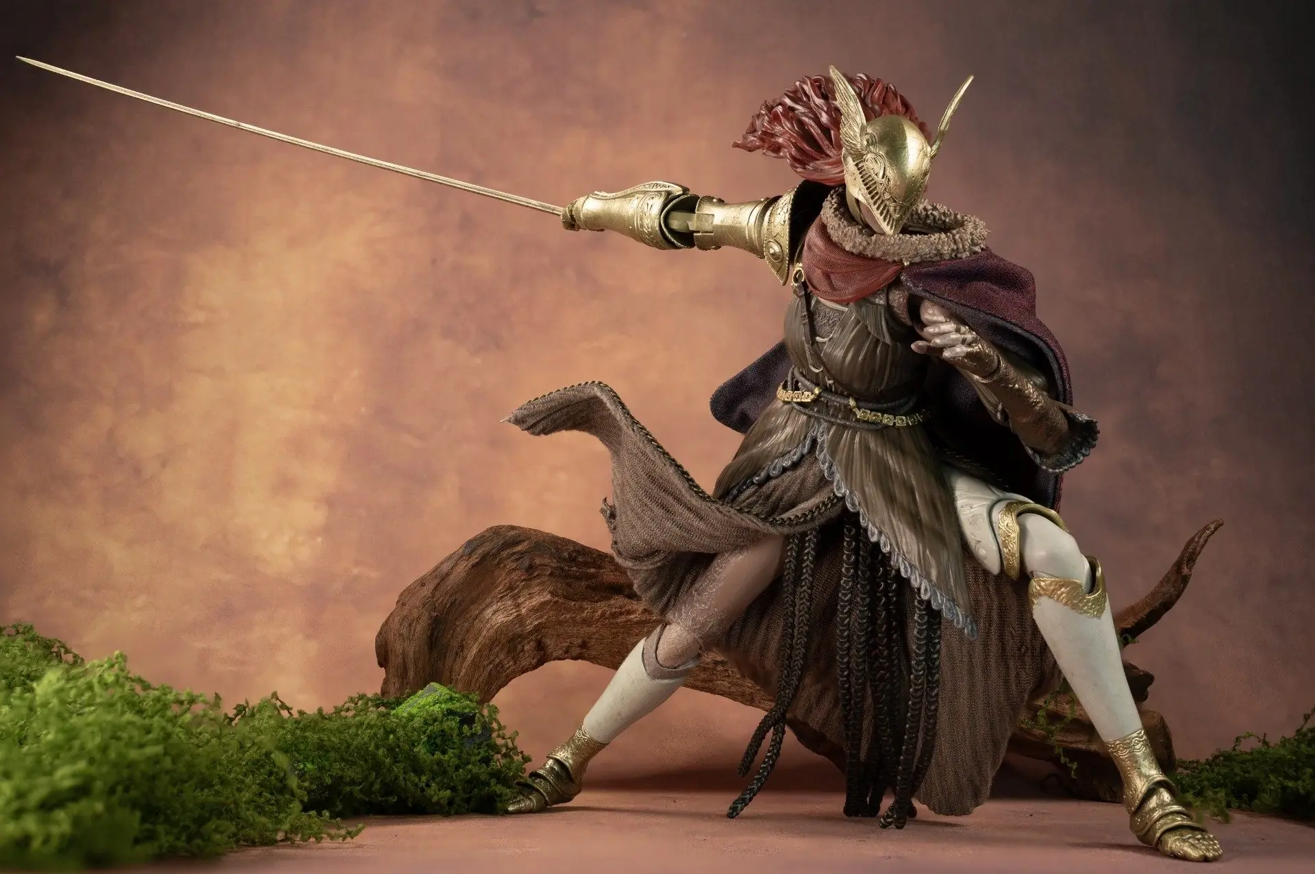 【Apenas Vestuário】Acessórios de saia marrom miniatura Valkyrie, feitos à mão, em escala 1/12, para personagens de jogos clássicos, para figuras de açã