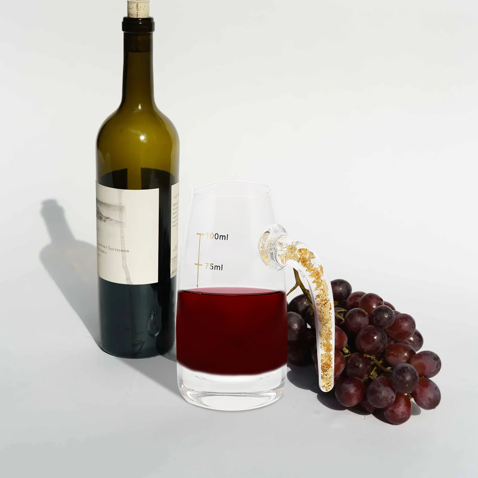 

Crystal Glass Gold Foil Wine Dispenser Elegant Transparent Decanter Aerator Wine Separator Liquor Bottle Barware Supply