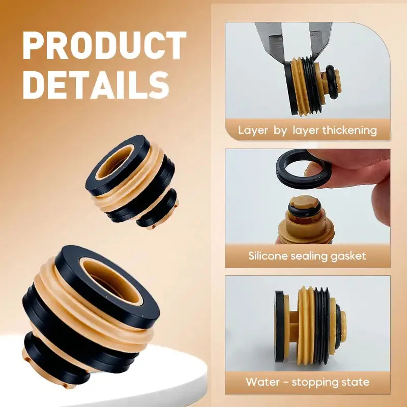 4 Points Pipeline Free  Material Belt Water Stop Valve Angle Valve Faucet Automatic Water Stop Anti-leakage