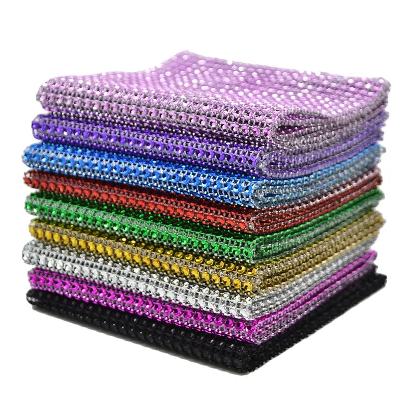 1yard 12cm Crystal Roll Ribbon Bling Diamond Mesh Wrap Silver Plastic Rhinestone Mesh Roll Tape Cake Wrap Mesh Birthday Decor