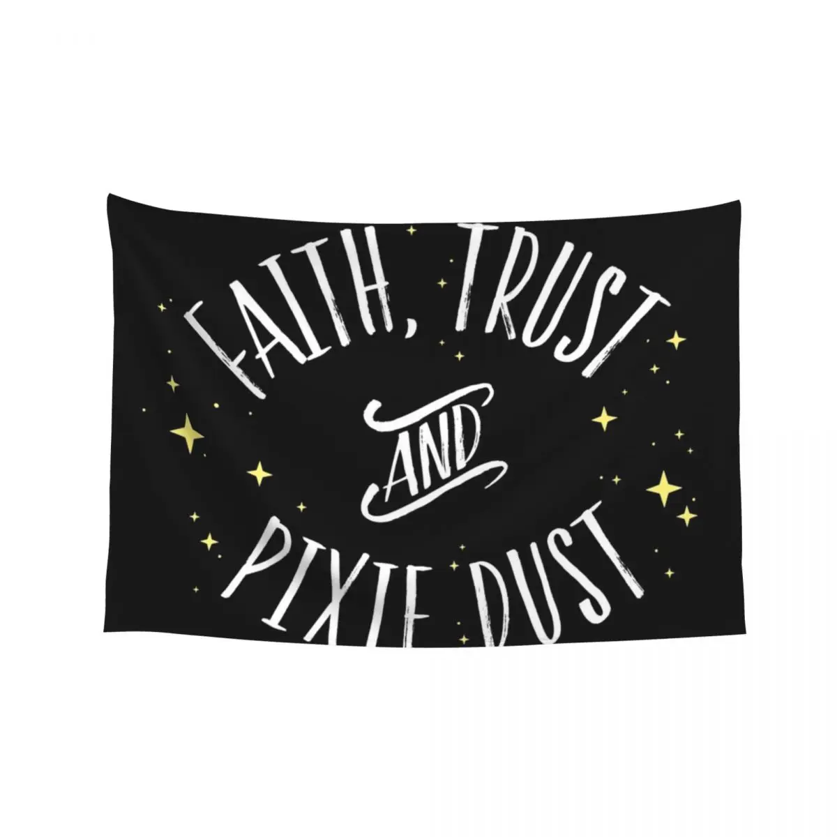 

Faith Trust and Pixie Dust // Peter Pan Tshirt Tapestry Wall Decoration Room Aesthetic Home Decoration Tapestry