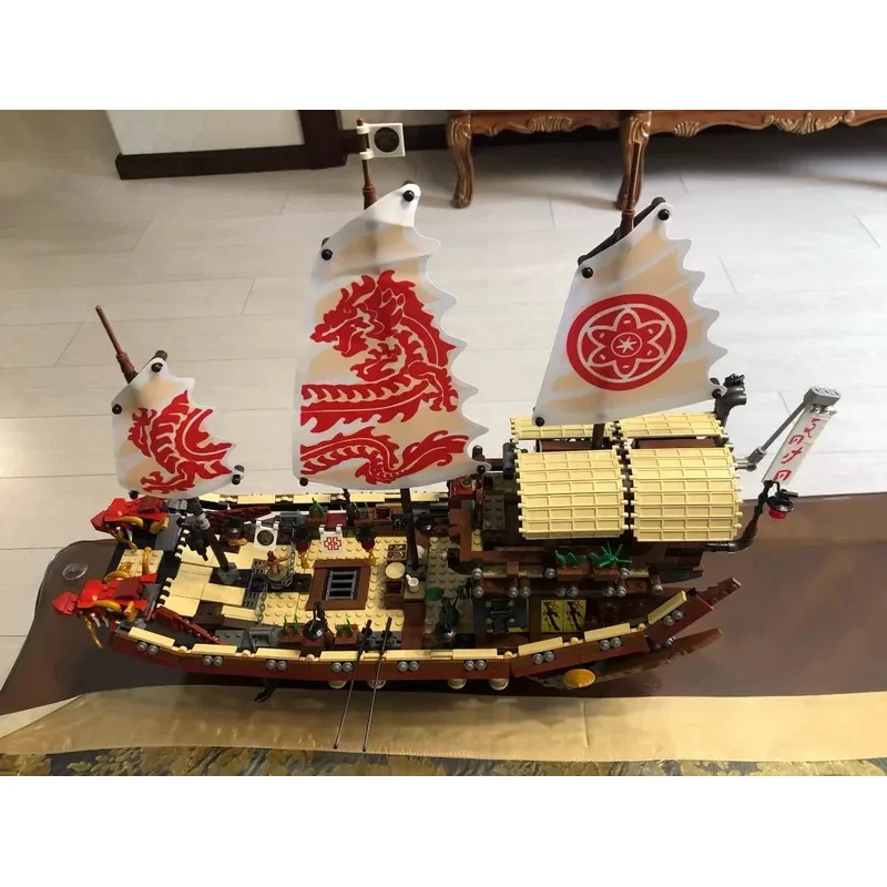 2367 قطعة متوفرة في المخزون، قارب تنين مكافأة مصير الفن الإبداعي، مكعبات بناء سفينة باونتي الطائرة، هدية عيد الميلاد للأطفال #3