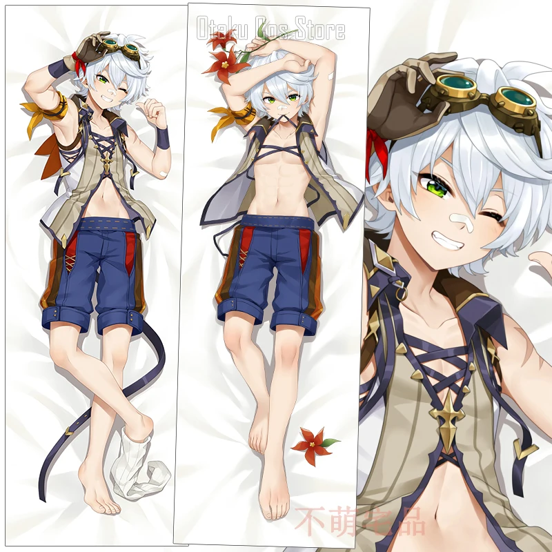 Anime Genshin Impact Bennett Cosplay Dakimakura Hing Body Pillow Case Japanese Otaku Cushion Cover Xmas Gifts BMZP