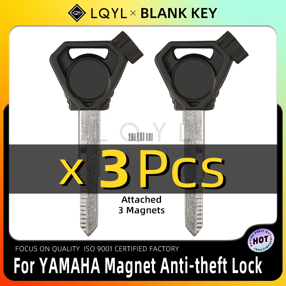 

LQYL 3 шт. пустой ключ для мотоцикла, замена необрезанных ключей для YAMAHA, магнитный противоугонный замок VOX BWS 4 В BWS125 VOX50 GTR125 JOG