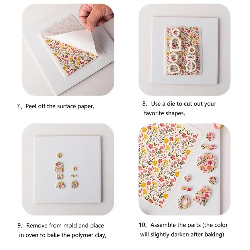  Easy to Use Water Transfer Paper with Festival Patterns Unique Easter Water Decals Paper Texture for Craft Projects