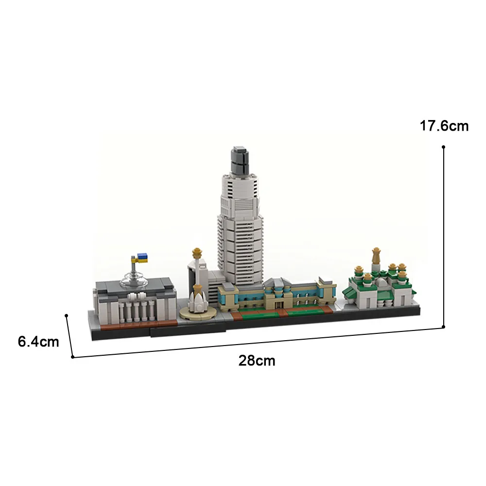 

Пользовательский MOC: C7807 CUSTOM Kyiv (Kiev) Skyline Architecture 569, детали
