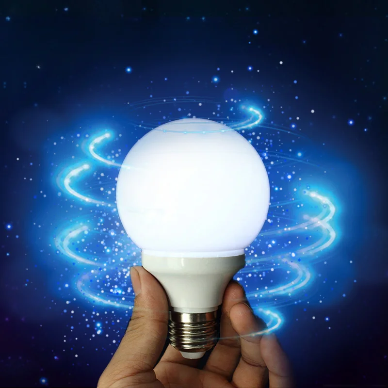 Magnet Control Light Bulb (White Color) Magic Tricks Stage Gimmick Mentalism Props Ring Accesseries