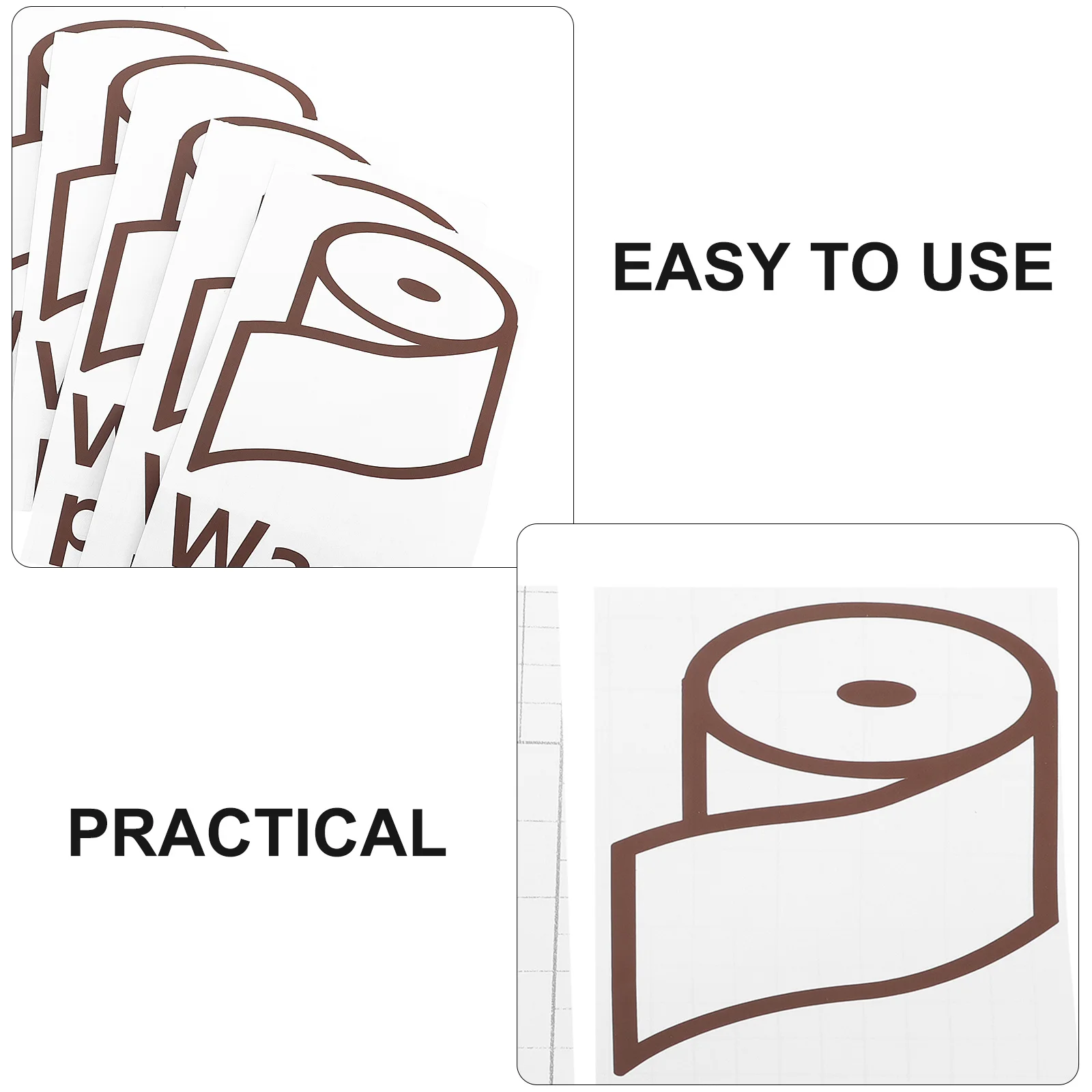 

5Pcs Waste Container Decals Easy Convenient to Use for Habit of Trash Sorting and Organization Waste Bin Stickers