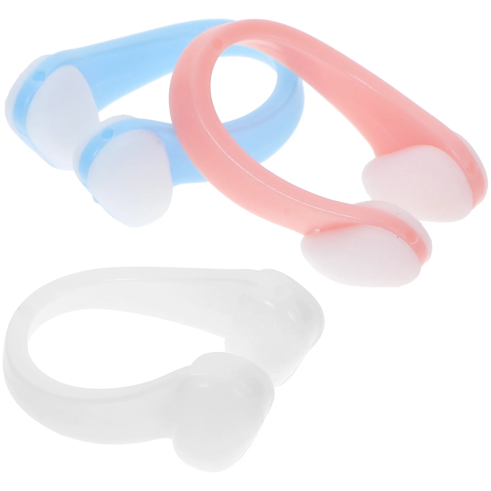 

3 Pcs Swim Kids Nose Plugs Swimming Clip Clips for Adults Blank Children Silica Gel