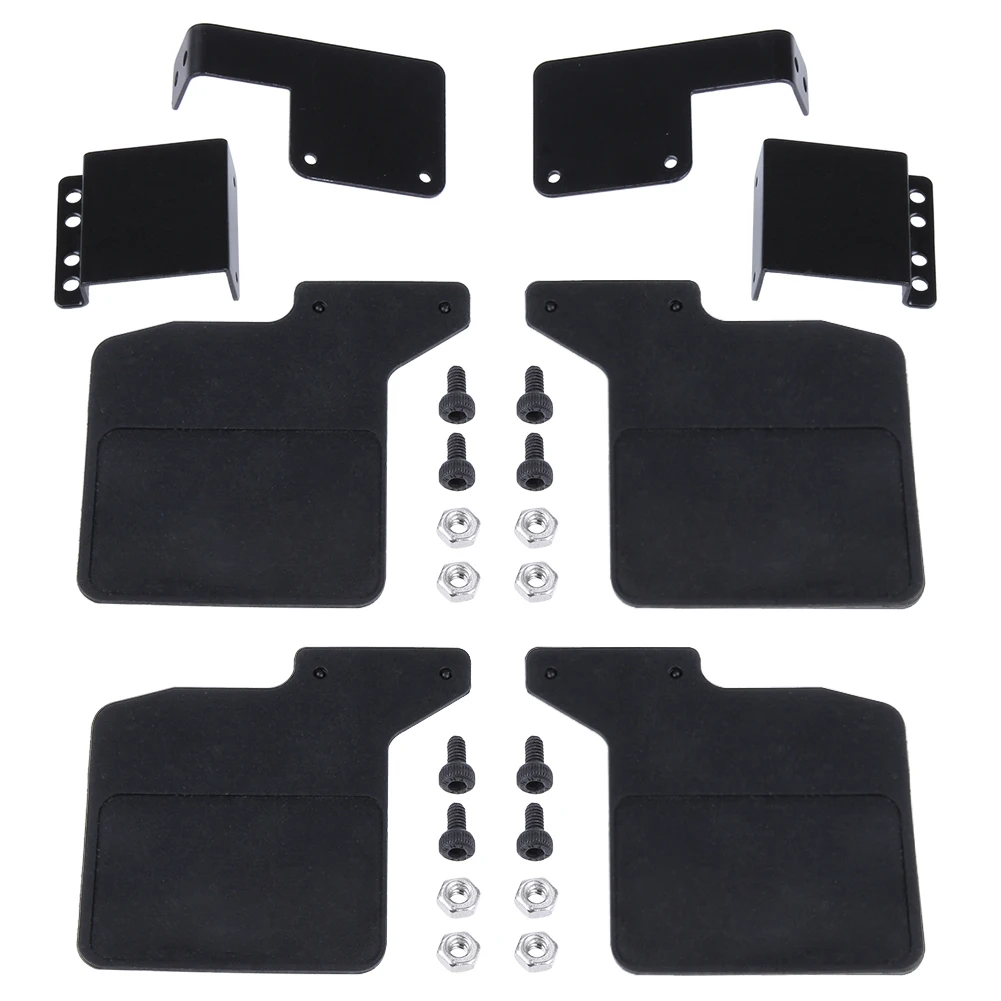 HobbyPark Front & Rear Mud Flaps Rubber Fender Mudguard for 1/10 RC Crawler Truck TRX4 D110
