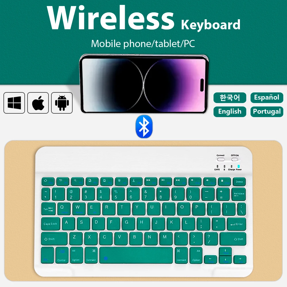 Mobile Phone Tablet Keyboard For Android IOS Windows Bluetooth Wireless Keyboard Tablet Accessories Plurilingual Mini Keyboard
