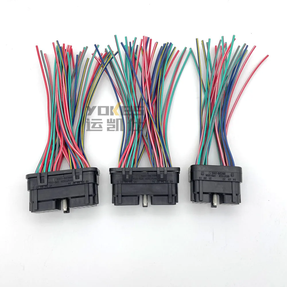 For 40 Pin Connector Pc200-7 Jcb Computer Board Controller Plug Waterproof Drc26-40sa/b Drc26-24sa Komatsu Parts Excavator